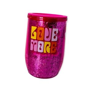 NEW “Love More” tumbler travel mug cup wine decanter
